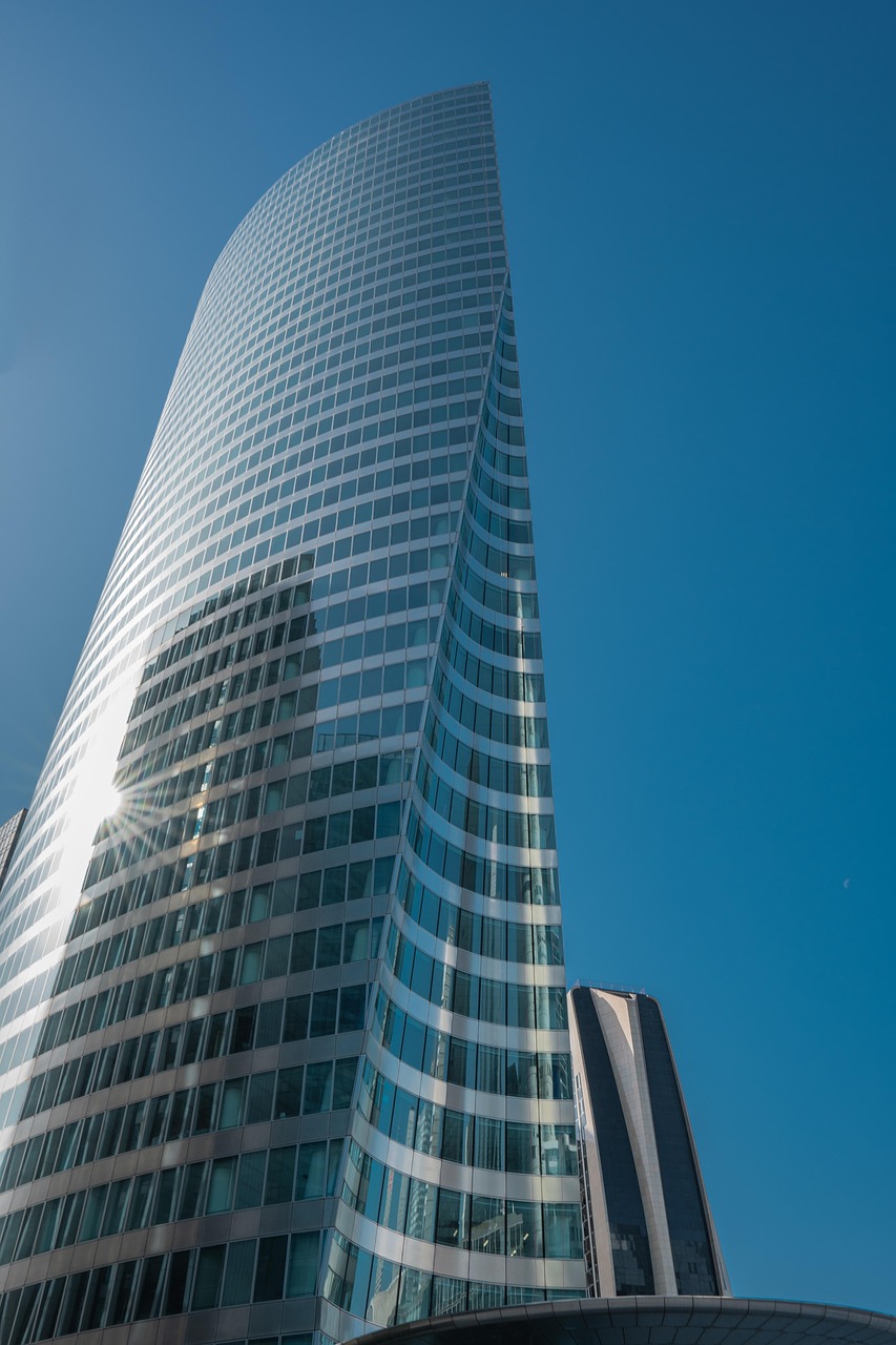 building, skyscraper, facade, architecture, modern, office building, paris